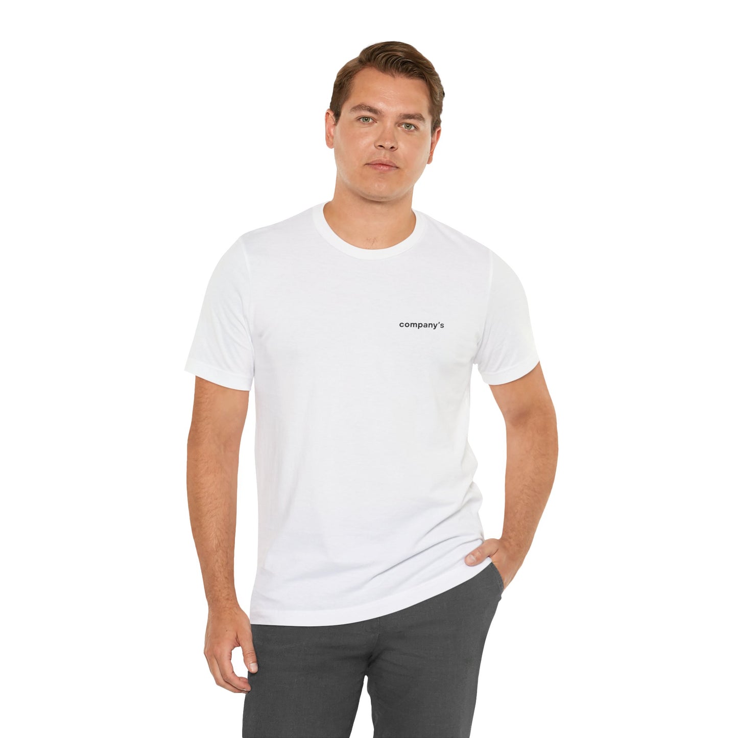 PLAYERA UNISEX JERSEY, COMPANY’S LOGO MINIMALISTA.