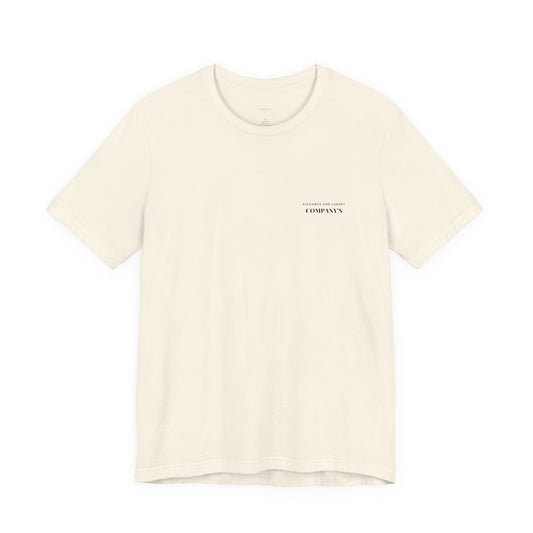 PLAYERA UNISEX JERSEY COMPANY’S LOGO ELEGANCE AND LUXURY.