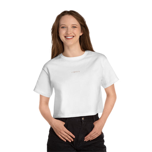 CAMISETA CORTA CHAMPION MUJER TOP COMPANY’S LOGO.